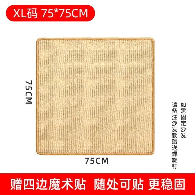 Sisal Hemp Cat Scratching Wall Pad – Furniture Protector
