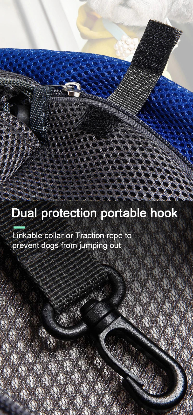 Crossbody Mesh Pet Carrier Sling Bag