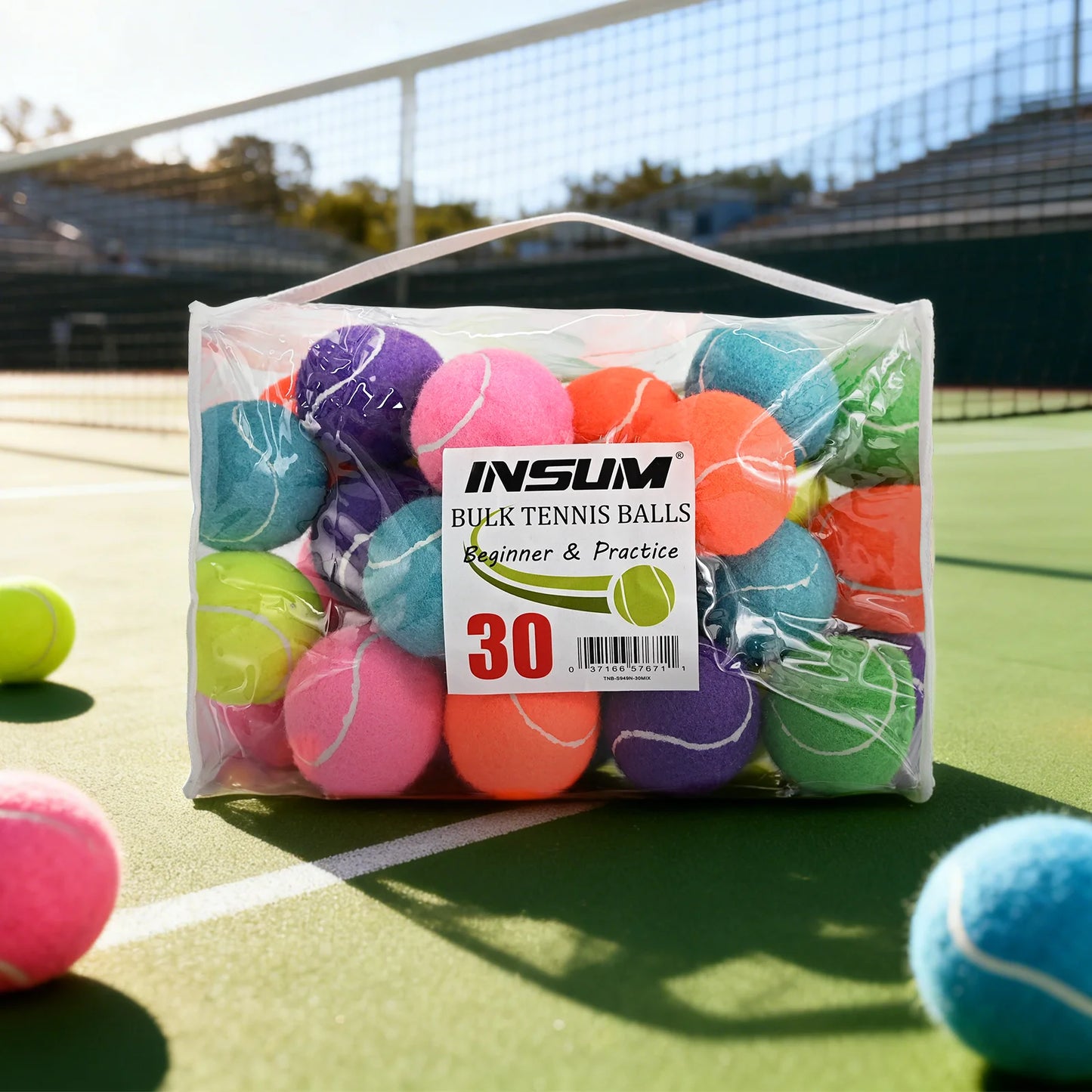 AMA Tennis Balls,12-Pack Advanced Training Tennis Balls for Beginner, Pet Dog practice Tennis Balls with Mesh Bag for Easy Carry