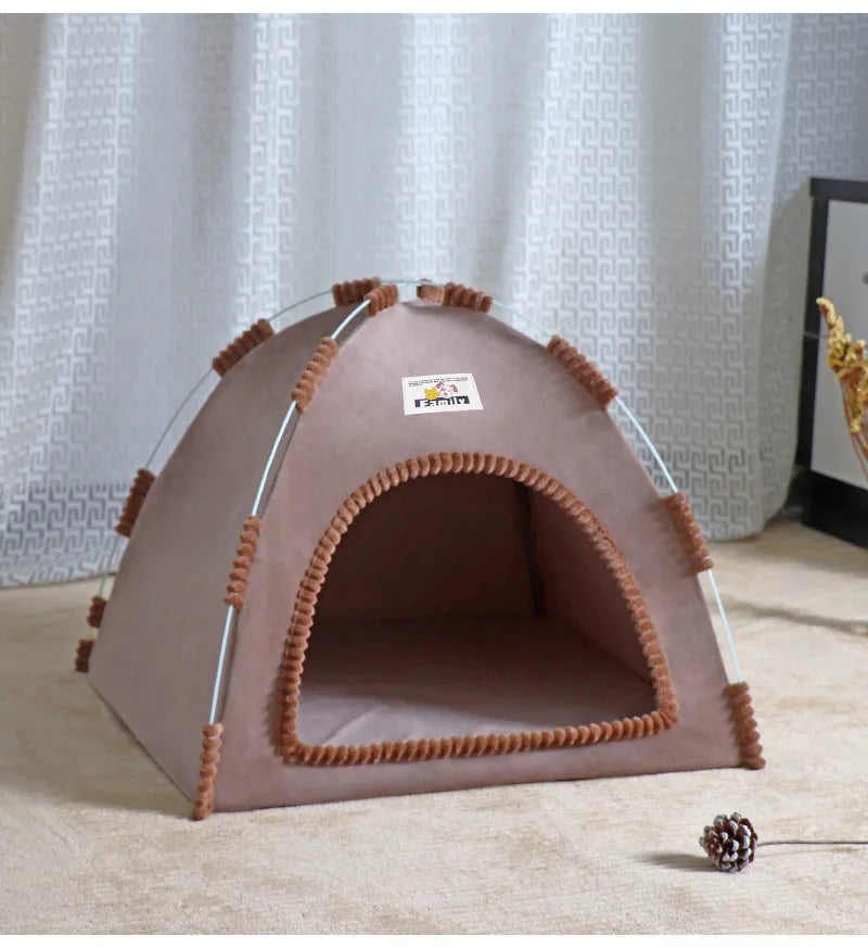 Foldable Pet Tent House – Breathable, All-Season