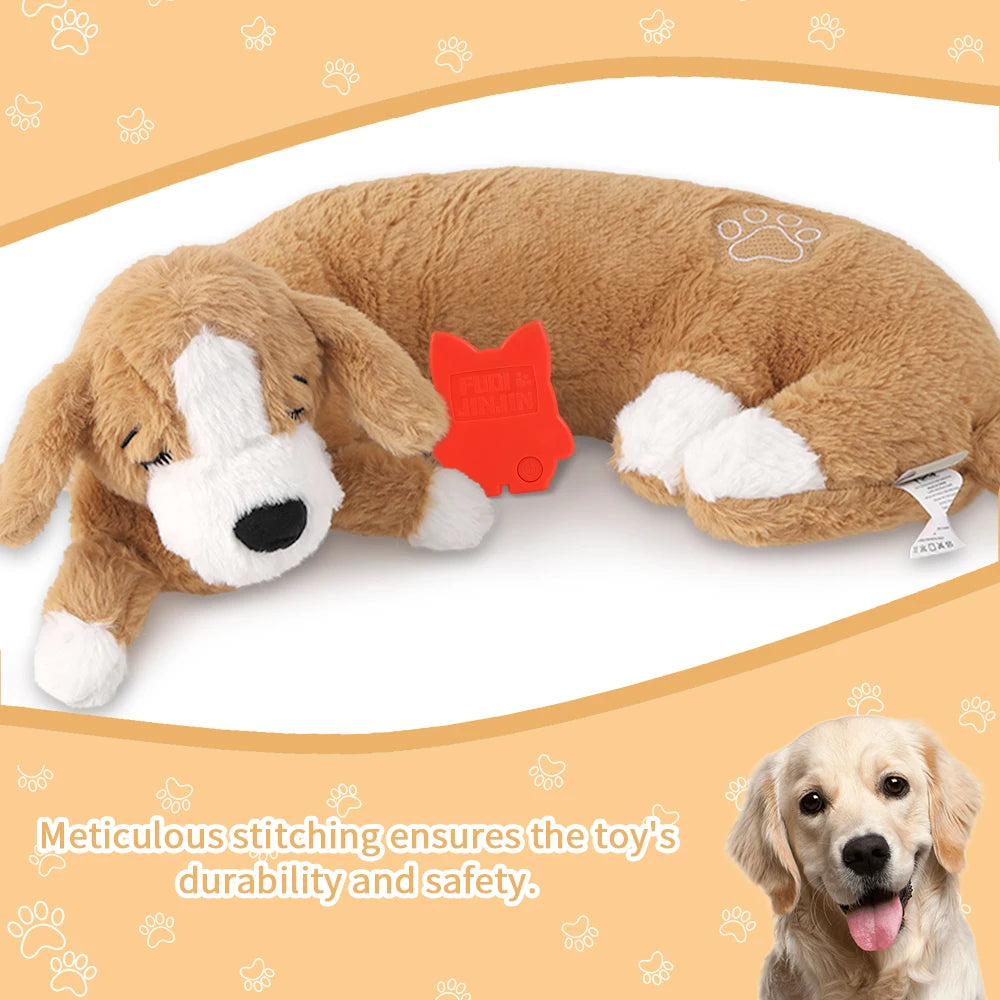 Curved Pillow Heartbeat Dog Toy – Comfort & Training
