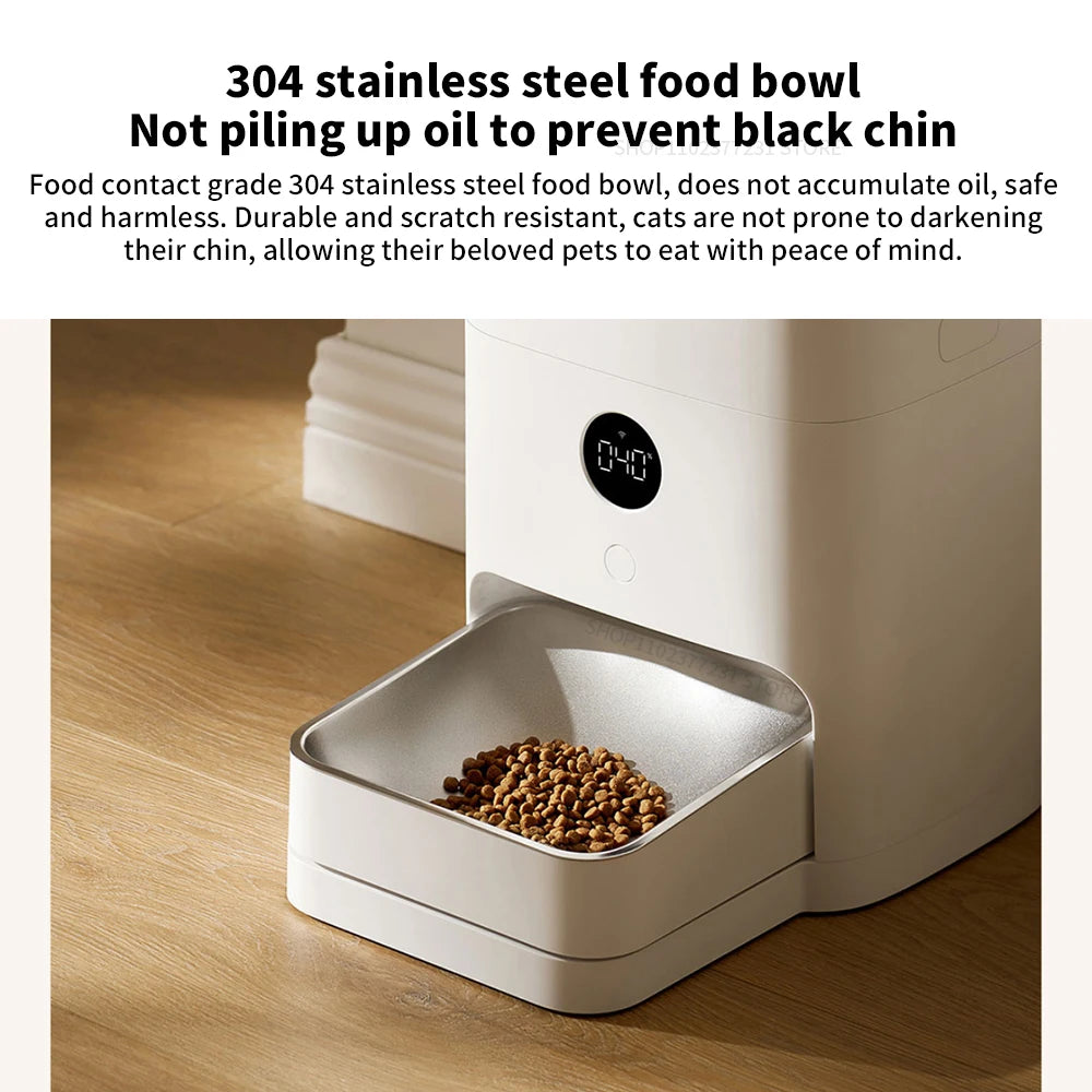 New Mijia Smart Pet Feeder 2 MJWSQ02 HD-large Screen 5L Large Capacity Precise Weighing Spare battery FoodShortage Remind