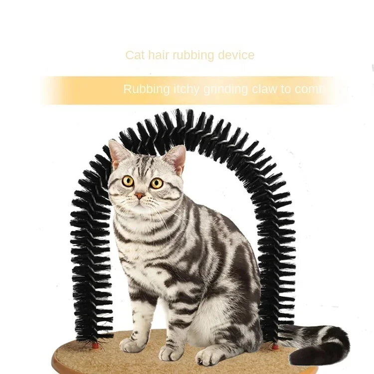 Cat Arch Self-Groomer & Scratcher with Massage Brush