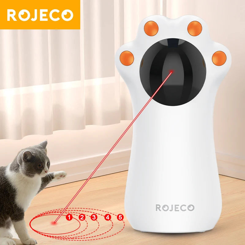 Auto Laser Cat Toy – Handheld Smart LED Teaser
