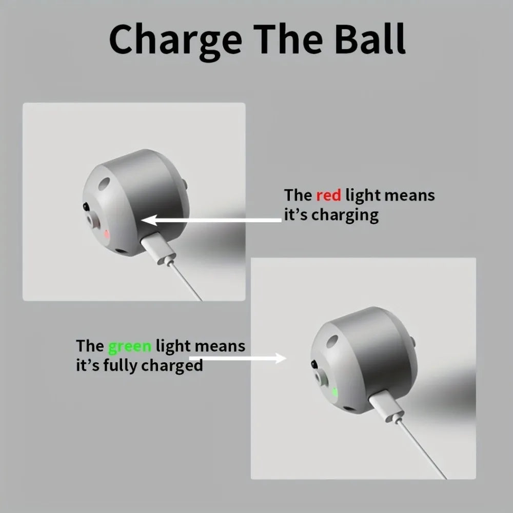 Smart Auto-Bouncing Dog & Cat Toy Ball with RGB Lights