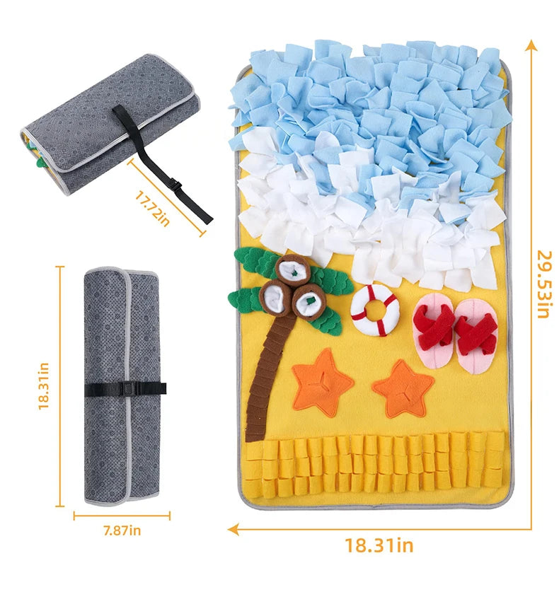 Dog Snuffle Mat – Slow Feeder, Foraging & Anxiety Relief Toy