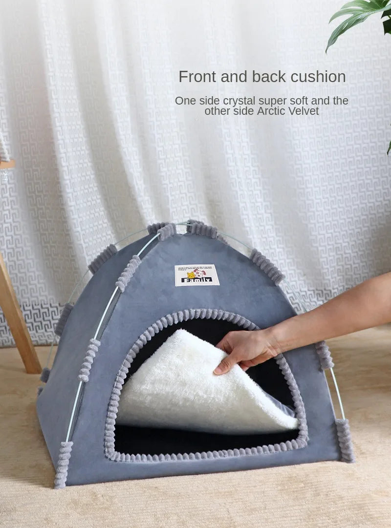 Foldable Pet Tent House – Breathable, All-Season
