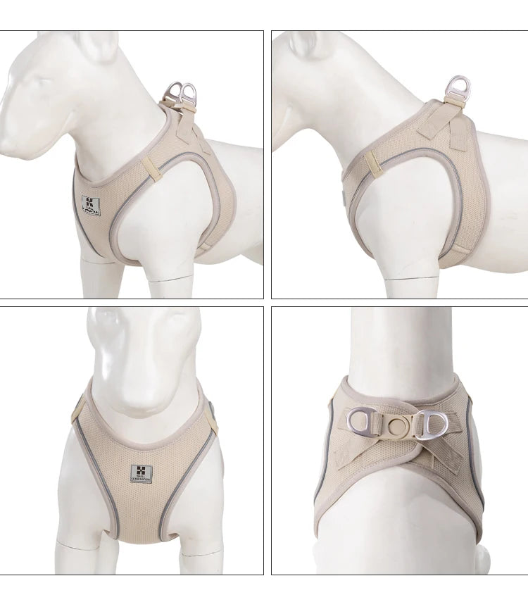 Reflective Dog Harness & Leash Set – Adjustable Vest