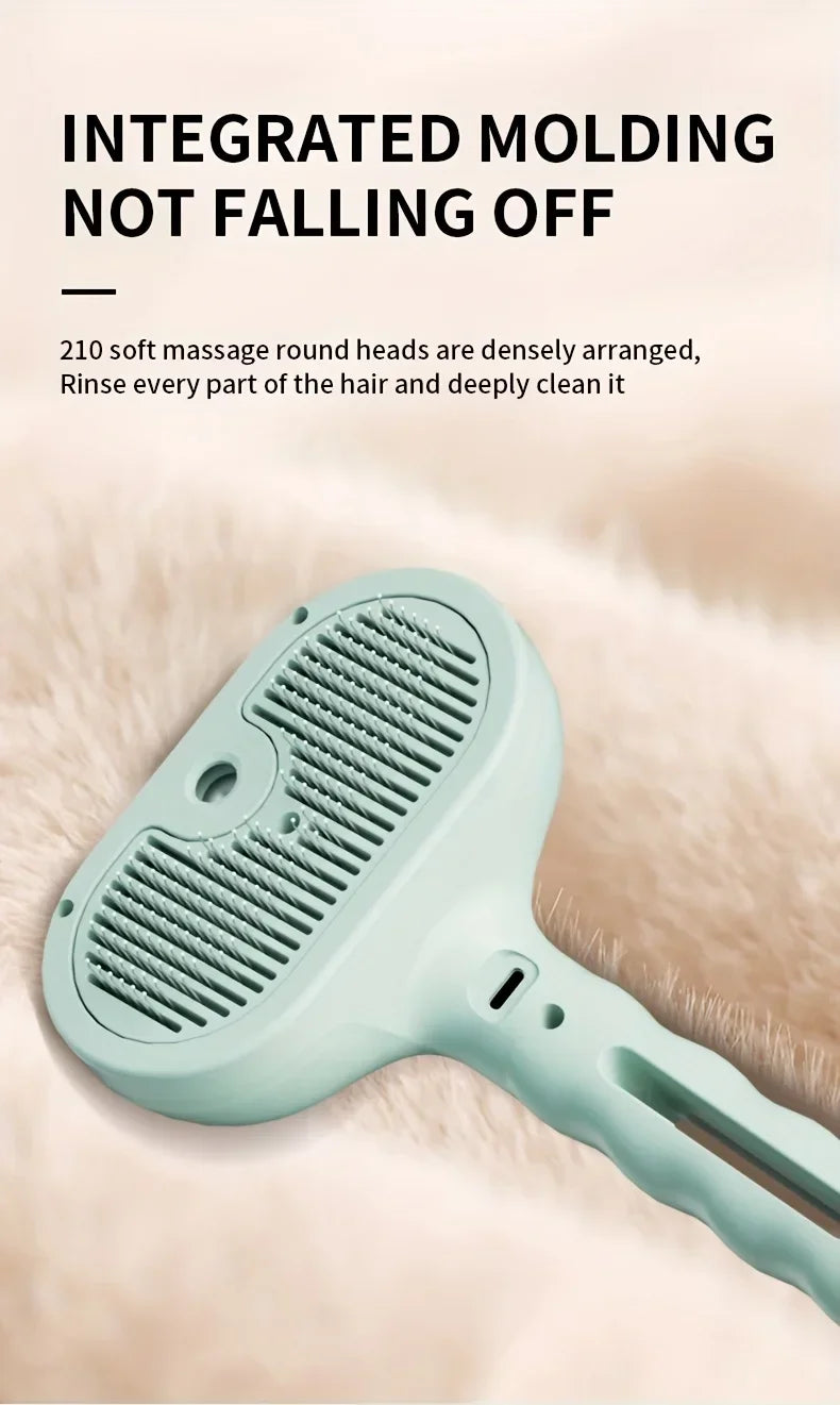 Pet Spray Hair Comb Professional Electric Hair Straightener Comb Brush For Cat Pet Massage Comb Steam Brush For Hair Care