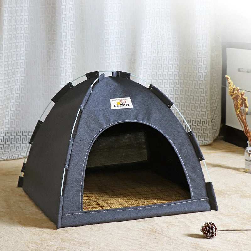 Foldable Pet Tent House – Breathable, All-Season