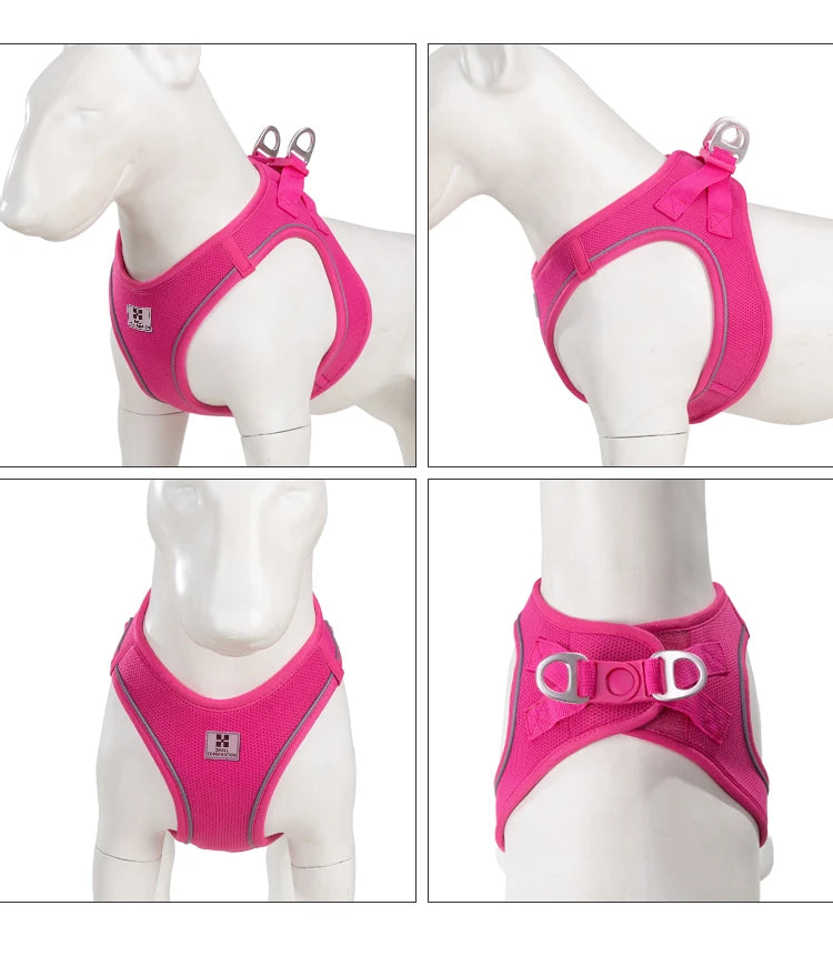 Reflective Dog Harness & Leash Set – Adjustable Vest