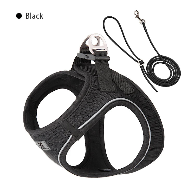 Reflective Dog Harness & Leash Set – Adjustable Vest