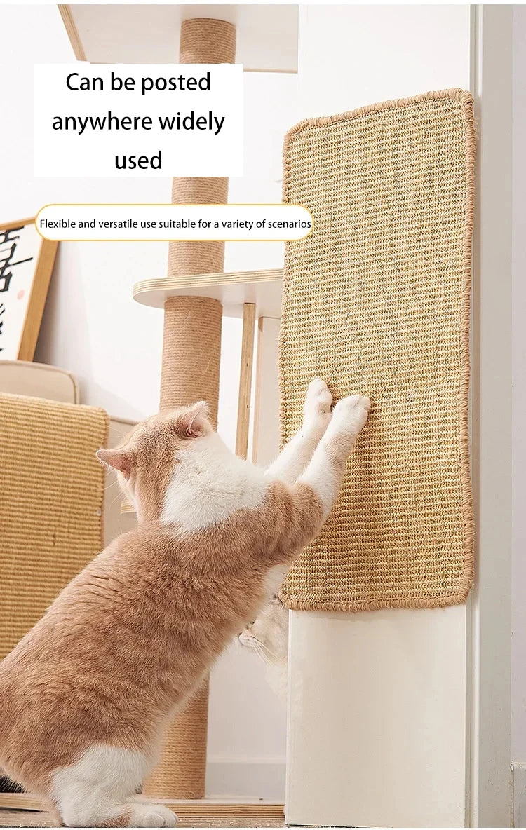 Natural Sisal Cat Scratching Mat – Wall, Sofa & Floor
