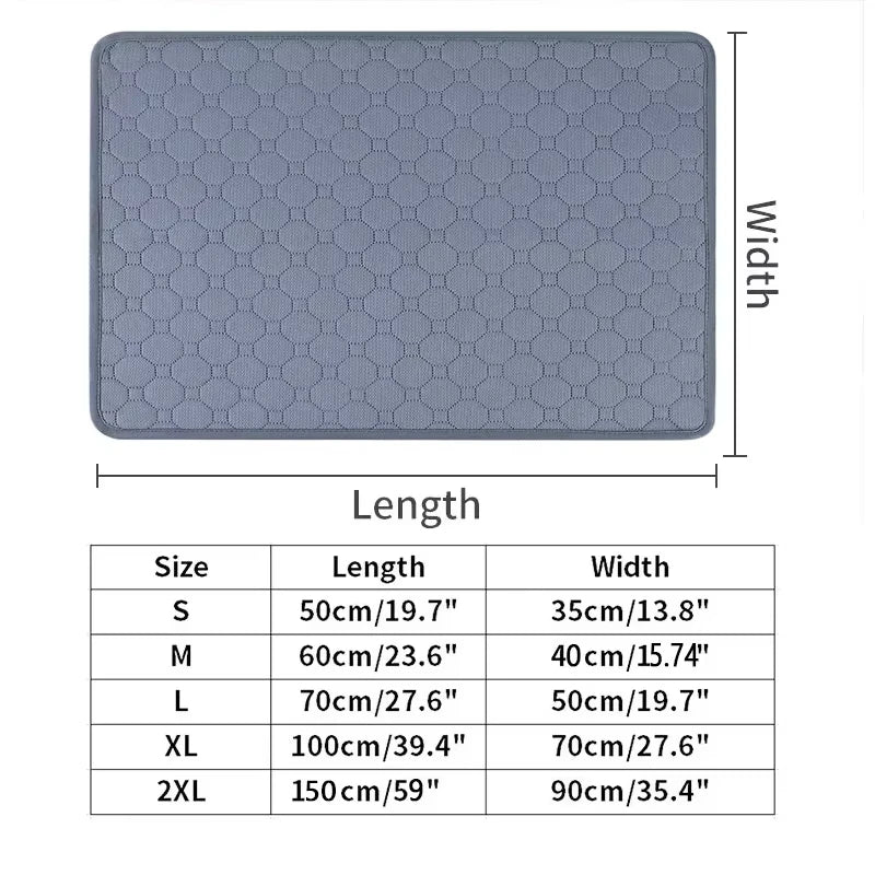 Winter Dog Pee Pad Reusable Washable Dog Urine Mat Car Seat Floor Sofa Waterproof Absorbent Puppy Cat Training Pet Supplies