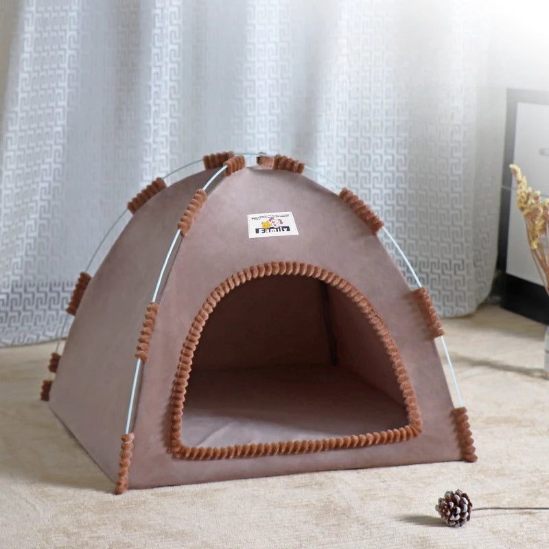 Foldable Pet Tent House – Breathable, All-Season