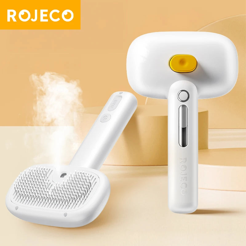 Electric Spray Pet Grooming Brush – Water Mist, Hair Removal