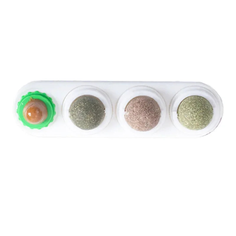 Catnip & Silver Vine Cat Toy Ball – Teeth Cleaning & Digestive Health