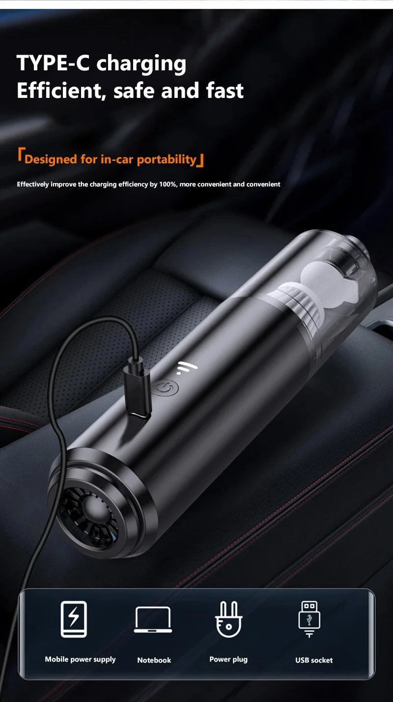 Cordless Pet Hair Vacuum – Powerful Suction for Car & Home