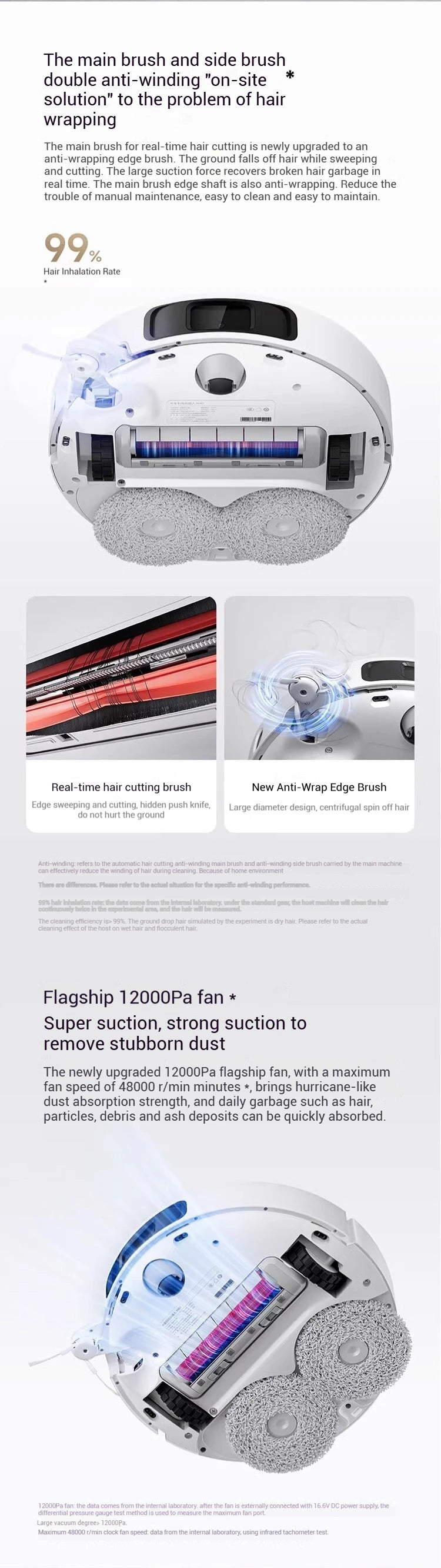 Xiaomi Robot Vacuum for Pet Hair – LiDAR Navigation, Mop & Suction
