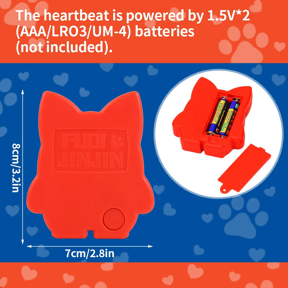Curved Pillow Heartbeat Dog Toy – Comfort & Training