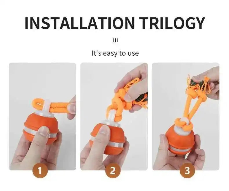 Motion-Activated Squeaky Rolling Dog Toy Ball