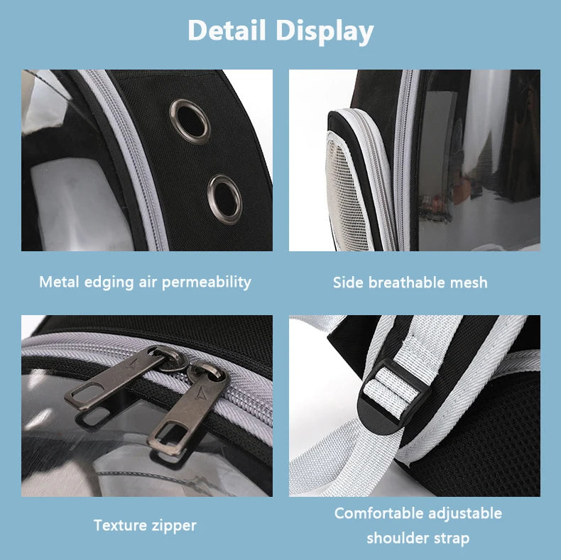 Space Capsule Transparent Pet Carrier Backpack